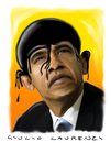 Cartoon: OIL Black Man (small) by Giulio Laurenzi tagged laurenzi obama oil ecology