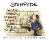 Cartoon: Stampede (small) by Giulio Laurenzi tagged stampede