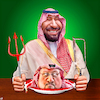Cartoon: Halal Khashoggi (small) by Bart van Leeuwen tagged kashoggi,mohammed,bin,salam,saudi,arabia,halal