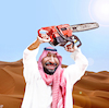 Cartoon: The Saudi Chain Saw Massacre (small) by Bart van Leeuwen tagged mohammed,bin,salman,khashoggi,saudi,arabia