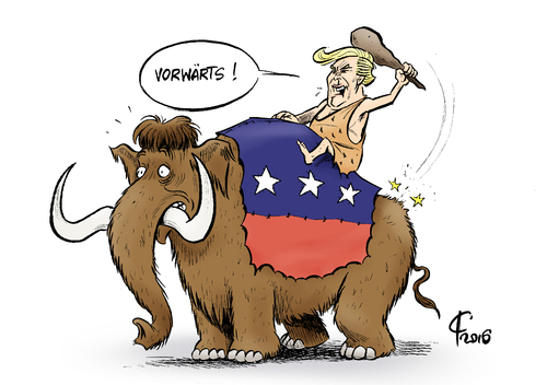 Cartoon: Rückwärtsgewandt (medium) by Paolo Calleri tagged usa,wahl,praesidentschaft,praesidentschaftswahl,wahlkampf,republikaner,national,convention,kandidat,donald,trump,unternehmer,zukunft,vergangenheit,auftreten,image,gegner,kritiker,karikatur,cartoon,paolo,calleri,usa,wahl,praesidentschaft,praesidentschaftswahl,wahlkampf,republikaner,national,convention,kandidat,donald,trump,unternehmer,zukunft,vergangenheit,auftreten,image,gegner,kritiker,karikatur,cartoon,paolo,calleri