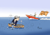 Cartoon: Ausgebootet (small) by Paolo Calleri tagged eu,uk,gb,grosbritannien,brexit,referendum,premierministerin,theresa,may,brexitplan,austritt,gemeinschaft,karikatur,cartoon,paolo,calleri