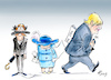 Cartoon: Der Lahmleger (small) by Paolo Calleri tagged eu,uk,gb,vereinigtes,koenigreich,premier,premierminister,boris,johnson,zwangspause,parlament,pause,parlamentspause,brexit,austritt,gemeinschaft,union,europa,queen,elizabeth,no,deal,abkommen,karikatur,cartoon,paolo,calleri