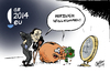 Cartoon: Prosit Neujahr! (small) by Paolo Calleri tagged eu,ratspräsidentschaft,2014,griechenland,premierminister,antonis,samaras,euro,lettland,währung,krise,finanzkrise,schulden,schuldenkrise,karikatur,cartoon,paolo,calleri