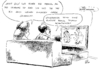 Cartoon: Stalkshow (small) by Paolo Calleri tagged bundeskanzlerin,angela,merkel,talkshow,günther,jauch,ard,euro,eurokrise,finanzkrise,schuldenkrise,europa,eu,fdp,rettungsschirm,efsf,bürgschaften,griechenland