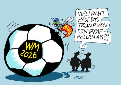 Cartoon: Ballboykott (medium) by RABE tagged trump,präsident,usa,donald,einmarsch,erstürmung,cartoon,karikatur,pressezeichnung,rabe,ralf,böhme,farbcartoon,tagescartoon,venezuela,südamerika,maduro,regimewechsel,weltordnung,kongress,völkerrecht,grönland,grönlanddeal,deal,nato,grönländer,boykot,strafe,strafzoll,strafzölle,zölle,handelskrieg,wirtschaftskrieg,fußball,wm,weltmeisterschaft,eu,europa,ball,luft,wespe,insekt,stachel,stich,trump,präsident,usa,donald,einmarsch,erstürmung,cartoon,karikatur,pressezeichnung,rabe,ralf,böhme,farbcartoon,tagescartoon,venezuela,südamerika,maduro,regimewechsel,weltordnung,kongress,völkerrecht,grönland,grönlanddeal,deal,nato,grönländer,boykot,strafe,strafzoll,strafzölle,zölle,handelskrieg,wirtschaftskrieg,fußball,wm,weltmeisterschaft,eu,europa,ball,luft,wespe,insekt,stachel,stich