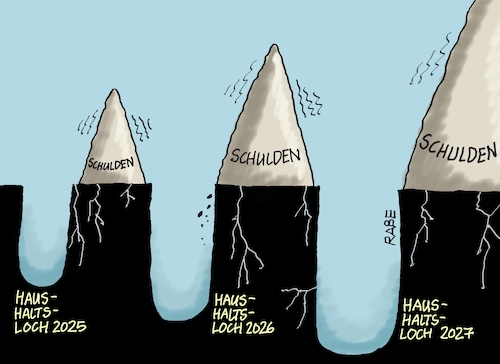 Cartoon: Berg und Tal (medium) by RABE tagged merz,union,kanzler,fritze,koalition,spd,klingbeil,bundesregierung,rabe,ralf,böhme,cartoon,karikatur,pressezeichnung,farbcartoon,tagescartoon,trump,putin,krisen,tv,nachrichten,waschmaschine,finanzen,haushalt,haushaltsloch,schulden,schuldenberg,finanzlücke,etat,bundeshaushalt,geld,finanzierung,sozialsystem,haushaltsausschuss,merz,union,kanzler,fritze,koalition,spd,klingbeil,bundesregierung,rabe,ralf,böhme,cartoon,karikatur,pressezeichnung,farbcartoon,tagescartoon,trump,putin,krisen,tv,nachrichten,waschmaschine,finanzen,haushalt,haushaltsloch,schulden,schuldenberg,finanzlücke,etat,bundeshaushalt,geld,finanzierung,sozialsystem,haushaltsausschuss