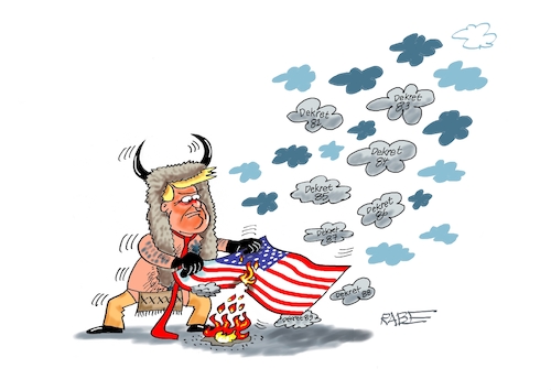 Cartoon: Büffelmann (medium) by RABE tagged donald,trump,kamala,harris,präsidentschaftswahl,usa,wahlkampf,joe,biden,rabe,ralf,böhme,cartoon,karikatur,pressezeichnung,farbcartoon,tagescartoon,mc,donalds,burger,sturm,kapitol,amtsübernahme,indianer,rauchzeichen,büffelmann,flamme,dekret,dekretflut,donald,trump,kamala,harris,präsidentschaftswahl,usa,wahlkampf,joe,biden,rabe,ralf,böhme,cartoon,karikatur,pressezeichnung,farbcartoon,tagescartoon,mc,donalds,burger,sturm,kapitol,amtsübernahme,indianer,rauchzeichen,büffelmann,flamme,dekret,dekretflut