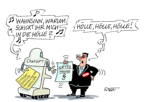 Cartoon: ChatGPT Singer (medium) by RABE tagged merz,union,kanzler,fritze,koalition,spd,klingbeil,bundesregierung,rabe,ralf,böhme,cartoon,karikatur,pressezeichnung,farbcartoon,tagescartoon,trump,putin,krisen,tv,nachrichten,waschmaschine,chatgpt,ki,computer,roboter,rechner,song,lied,songtext,liedtext,urheberrecht,verletzung,merz,union,kanzler,fritze,koalition,spd,klingbeil,bundesregierung,rabe,ralf,böhme,cartoon,karikatur,pressezeichnung,farbcartoon,tagescartoon,trump,putin,krisen,tv,nachrichten,waschmaschine,chatgpt,ki,computer,roboter,rechner,song,lied,songtext,liedtext,urheberrecht,verletzung