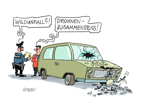 Drohnenunfall Drohnenunfall