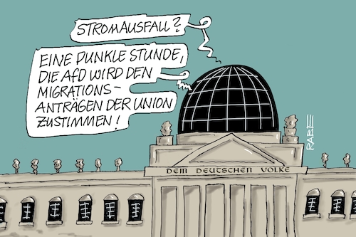 Dunkelheit im Bundestag