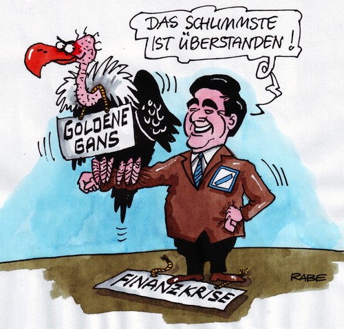 Cartoon: Goldene Gans (medium) by RABE tagged pleitegeier,pleite,bankenpleite,krise,finanzkrise,schuldenkrise,euro,eu,brüssel,finanzminister,kanzlerin,merkel,cdu,ackermann,deutsche,bank,geier,rettungsschirm,rettungspaket,italien,griechenland,portugal,bankenchef,irland,ratingagentur,börse,spekulanten,zinsen,kredit,josef,schweizer,gold,gewinn,gans,schwimmvogel,pleite,pleitegeier,bankenpleite,krise,finanzkrise,schuldenkrise,eu,brüssel