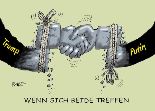 Cartoon: Händeschütteln (medium) by RABE tagged trump,kanada,gipfel,gipfeltreffen,staatschefs,rabe,ralf,böhme,cartoon,karikatur,pressezeichnung,farbcartoon,tagescartoon,gespenst,geist,angst,donald,usa,nato,natoaustritt,schild,treffen,putin,moskau,staatschuldenhände,budapest,orban,treffpunkt,ukrainekrieg,waffenstillstand,kriegsende,trump,kanada,gipfel,gipfeltreffen,staatschefs,rabe,ralf,böhme,cartoon,karikatur,pressezeichnung,farbcartoon,tagescartoon,gespenst,geist,angst,donald,usa,nato,natoaustritt,schild,treffen,putin,moskau,staatschuldenhände,budapest,orban,treffpunkt,ukrainekrieg,waffenstillstand,kriegsende