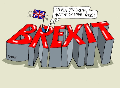 Cartoon: Holt mich hier raus (medium) by RABE tagged brexit,eu,insel,may,britten,austritt,rabe,ralf,böhme,cartoon,karikatur,pressezeichnung,farbcartoon,tagescartoon,bauhaus,baukasten,bauklötzer,plan,referendum,februar,irre,irrsinn,star,dschungelcamp,abstimmung,deal,verlängerung,ultimatum,europawahl,buchstaben,flagge,brexit,eu,insel,may,britten,austritt,rabe,ralf,böhme,cartoon,karikatur,pressezeichnung,farbcartoon,tagescartoon,bauhaus,baukasten,bauklötzer,plan,referendum,februar,irre,irrsinn,star,dschungelcamp,abstimmung,deal,verlängerung,ultimatum,europawahl,buchstaben,flagge