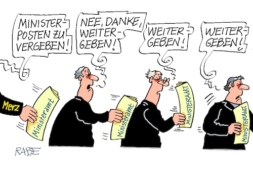 Cartoon: Kein Interesse (medium) by RABE tagged merz,kanzler,koalition,union,spd,klingbeil,cartoon,karikatur,pressezeichnung,farbcartoon,tagescartoon,db,bahn,frühling,frühjahr,frühjahrsputz,ice,zug,blumenkasten,blumenkästen,esc,songcontest,kabinett,kabinettsumbildung,umbau,ministerposten,neuvergabe,fahrplan,streckenverlauf,schaffner,bahnsteig,verspätung,zugausfall,merz,kanzler,koalition,union,spd,klingbeil,cartoon,karikatur,pressezeichnung,farbcartoon,tagescartoon,db,bahn,frühling,frühjahr,frühjahrsputz,ice,zug,blumenkasten,blumenkästen,esc,songcontest,kabinett,kabinettsumbildung,umbau,ministerposten,neuvergabe,fahrplan,streckenverlauf,schaffner,bahnsteig,verspätung,zugausfall