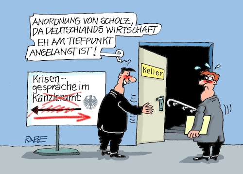 Cartoon: Kellergeister II (medium) by RABE tagged ampel,ampelregierung,rot,grün,gelb,fdp,spd,grüne,rabe,ralf,böhme,cartoon,karikatur,pressezeichnung,farbcartoon,tagescartoon,inflation,einkommen,rente,rentenpaket,bruch,streit,neuwahlen,dreiergespräche,kanzleramt,keller,kanzlerkeller,habeck,lindner,krise,krisengespräche,wirtschaftskrise,finanzkrise,ampel,ampelregierung,rot,grün,gelb,fdp,spd,grüne,rabe,ralf,böhme,cartoon,karikatur,pressezeichnung,farbcartoon,tagescartoon,inflation,einkommen,rente,rentenpaket,bruch,streit,neuwahlen,dreiergespräche,kanzleramt,keller,kanzlerkeller,habeck,lindner,krise,krisengespräche,wirtschaftskrise,finanzkrise