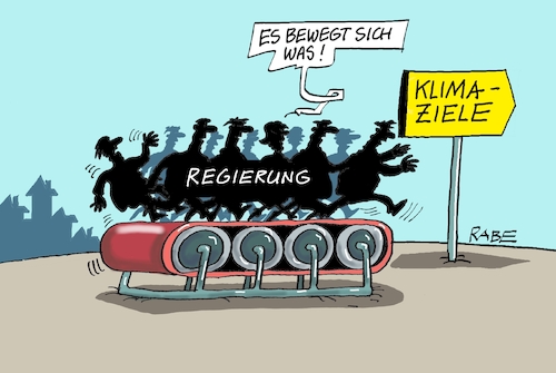 Cartoon: Klimaziele (medium) by RABE tagged merz,union,kanzler,fritze,koalition,spd,klingbeil,bundesregierung,rabe,ralf,böhme,cartoon,karikatur,pressezeichnung,farbcartoon,tagescartoon,trump,putin,krisen,tv,nachrichten,waschmaschine,kohle,kohleausstieg,klimaziele,laufband,wegweiser,merz,union,kanzler,fritze,koalition,spd,klingbeil,bundesregierung,rabe,ralf,böhme,cartoon,karikatur,pressezeichnung,farbcartoon,tagescartoon,trump,putin,krisen,tv,nachrichten,waschmaschine,kohle,kohleausstieg,klimaziele,laufband,wegweiser