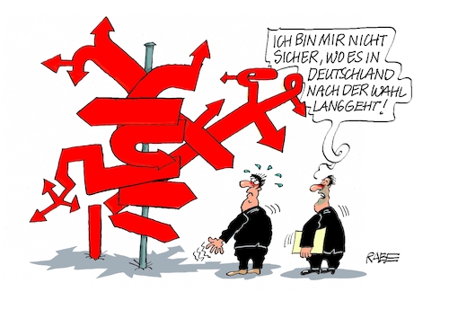 Cartoon: Kreuz und quer (medium) by RABE tagged ampel,ampelregierung,rot,grün,gelb,fdp,spd,grüne,rabe,ralf,böhme,cartoon,karikatur,pressezeichnung,farbcartoon,tagescartoon,inflation,einkommen,rente,rentenpaket,bruch,streit,neuwahlen,wegweiser,wahlergebnis,richtung,ampel,ampelregierung,rot,grün,gelb,fdp,spd,grüne,rabe,ralf,böhme,cartoon,karikatur,pressezeichnung,farbcartoon,tagescartoon,inflation,einkommen,rente,rentenpaket,bruch,streit,neuwahlen,wegweiser,wahlergebnis,richtung