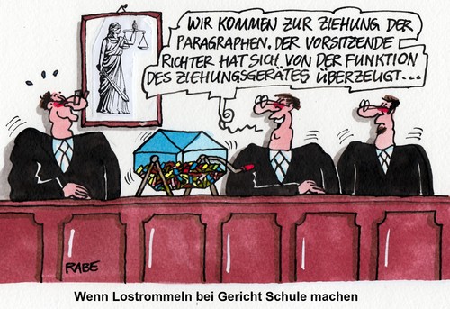 Cartoon: Lostrommel (medium) by RABE tagged los,lostrommel,ziehung,olg,münchen,nsu,prozess,nazimorde,mundlos,neonazi,presse,presseplätze,verlosung,auslosung,notar,richter,vorsitzender,ziehungsgerät,paragraphen,rabe,ralf,böhme,cartoon,karikatur,funktion,bayern,türken,griechen,justizia,sitzplätze,tv,medieninteresse,neuvergabe,lotto,lottofee,los,lostrommel,ziehung,olg,münchen,nsu,prozess,nazimorde,mundlos,neonazi,presse,presseplätze,verlosung,auslosung,notar,richter,vorsitzender,ziehungsgerät,paragraphen,rabe,ralf,böhme,cartoon,karikatur,funktion,bayern,türken,griechen,justizia,sitzplätze,tv,medieninteresse,neuvergabe,lotto,lottofee