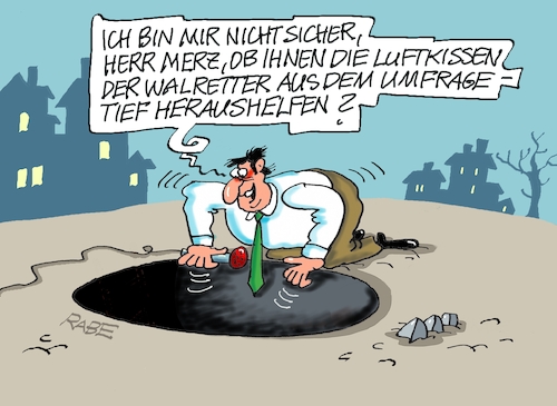 Cartoon: Luftkissenumfragehilfe (medium) by RABE tagged merz,kanzler,koalition,union,spd,klingbeil,cartoon,karikatur,pressezeichnung,farbcartoon,tagescartoon,db,bahn,frühling,frühjahr,frühjahrsputz,ice,zug,blumenkasten,blumenkästen,umfrage,umfragetief,umfragewerte,wähler,bilanz,wal,timmy,walrettung,walretter,ostsee,nordsee,luftkissen,schwimmhilfe,merz,kanzler,koalition,union,spd,klingbeil,cartoon,karikatur,pressezeichnung,farbcartoon,tagescartoon,db,bahn,frühling,frühjahr,frühjahrsputz,ice,zug,blumenkasten,blumenkästen,umfrage,umfragetief,umfragewerte,wähler,bilanz,wal,timmy,walrettung,walretter,ostsee,nordsee,luftkissen,schwimmhilfe