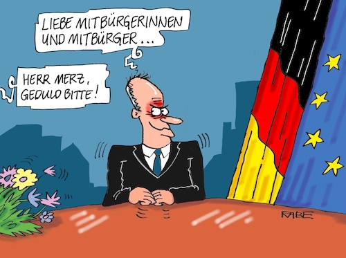 Cartoon: Merz nervt (medium) by RABE tagged ampel,ampelregierung,rot,grün,gelb,fdp,spd,grüne,rabe,ralf,böhme,cartoon,karikatur,pressezeichnung,farbcartoon,tagescartoon,inflation,einkommen,rente,rentenpaket,bruch,streit,neuwahlen,neujahr,silvester,neujahrsansprache,tv,kanzlerkandidat,wahlkampf,ampel,ampelregierung,rot,grün,gelb,fdp,spd,grüne,rabe,ralf,böhme,cartoon,karikatur,pressezeichnung,farbcartoon,tagescartoon,inflation,einkommen,rente,rentenpaket,bruch,streit,neuwahlen,neujahr,silvester,neujahrsansprache,tv,kanzlerkandidat,wahlkampf