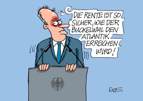 Cartoon: Rentenbuckel (medium) by RABE tagged merz,kanzler,koalition,union,spd,klingbeil,cartoon,karikatur,pressezeichnung,farbcartoon,tagescartoon,db,bahn,frühling,frühjahr,frühjahrsputz,ice,zug,blumenkasten,blumenkästen,rente,rentenreform,rentendiskussion,wahlversprechen,wal,timmy,buckelwal,ostsee,nordsee,atlantik,rettung,rettungsversuch,merz,kanzler,koalition,union,spd,klingbeil,cartoon,karikatur,pressezeichnung,farbcartoon,tagescartoon,db,bahn,frühling,frühjahr,frühjahrsputz,ice,zug,blumenkasten,blumenkästen,rente,rentenreform,rentendiskussion,wahlversprechen,wal,timmy,buckelwal,ostsee,nordsee,atlantik,rettung,rettungsversuch