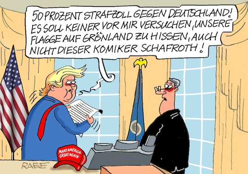 Cartoon: Schafroth (medium) by RABE tagged trump,präsident,usa,donald,einmarsch,erstürmung,cartoon,karikatur,pressezeichnung,rabe,ralf,böhme,farbcartoon,tagescartoon,venezuela,südamerika,maduro,regimewechsel,weltordnung,kongress,völkerrecht,flagge,fahnenmast,komiker,schafroth,grönland,ulk,ovaloffice,strafe,zoll,strafzoll,deutschland,trump,präsident,usa,donald,einmarsch,erstürmung,cartoon,karikatur,pressezeichnung,rabe,ralf,böhme,farbcartoon,tagescartoon,venezuela,südamerika,maduro,regimewechsel,weltordnung,kongress,völkerrecht,flagge,fahnenmast,komiker,schafroth,grönland,ulk,ovaloffice,strafe,zoll,strafzoll,deutschland