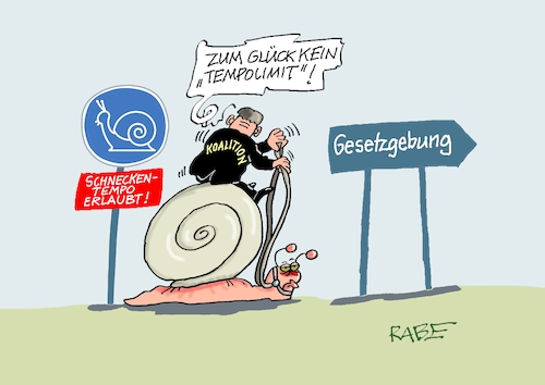 Cartoon: Schneckerich I (medium) by RABE tagged merz,kanzler,koalition,union,spd,klingbeil,cartoon,karikatur,pressezeichnung,farbcartoon,tagescartoon,db,bahn,frühling,frühjahr,frühjahrsputz,ice,zug,blumenkasten,blumenkästen,esc,songcontest,tempolimit,gesetze,gesetzgebung,gesetzgebungsverfahren,bvg,karlsruhe,bundesverfassungsgericht,merz,kanzler,koalition,union,spd,klingbeil,cartoon,karikatur,pressezeichnung,farbcartoon,tagescartoon,db,bahn,frühling,frühjahr,frühjahrsputz,ice,zug,blumenkasten,blumenkästen,esc,songcontest,tempolimit,gesetze,gesetzgebung,gesetzgebungsverfahren,bvg,karlsruhe,bundesverfassungsgericht