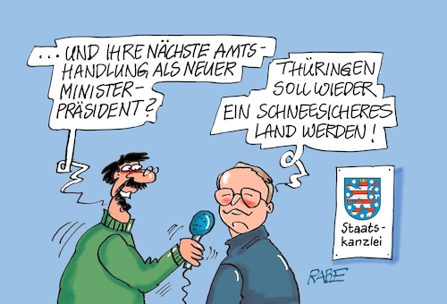 Cartoon: Schneehoheit mit Voigt (medium) by RABE tagged landtagswahl,thüringen,septemper,cdu,afd,mario,voigt,bernd,höcke,tv,duell,fernsehduell,rabe,ralf,böhme,cartoon,karikatur,pressezeichnung,farbcartoon,tagescartoon,sachsen,wechselwähler,chamäleon,amshandlung,staatskanzlei,schnee,winter,schneedecke,schneesicherheit,oberhof,wintersport,biathlon,sport,landtagswahl,thüringen,septemper,cdu,afd,mario,voigt,bernd,höcke,tv,duell,fernsehduell,rabe,ralf,böhme,cartoon,karikatur,pressezeichnung,farbcartoon,tagescartoon,sachsen,wechselwähler,chamäleon,amshandlung,staatskanzlei,schnee,winter,schneedecke,schneesicherheit,oberhof,wintersport,biathlon,sport