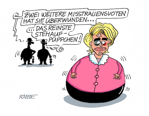 Cartoon: Stehaufmännchen (medium) by RABE tagged merz,union,kanzler,fritze,koalition,spd,klingbeil,bundesregierung,rabe,ralf,böhme,cartoon,karikatur,pressezeichnung,farbcartoon,tagescartoon,trump,putin,krisen,tv,nachrichten,waschmaschine,eu,brüssel,europa,kommission,ursula,von,der,leyen,misstrauen,misstrauensvotum,stehaufmännchen,stehaufpüppchen,pflaster,veilchen,merz,union,kanzler,fritze,koalition,spd,klingbeil,bundesregierung,rabe,ralf,böhme,cartoon,karikatur,pressezeichnung,farbcartoon,tagescartoon,trump,putin,krisen,tv,nachrichten,waschmaschine,eu,brüssel,europa,kommission,ursula,von,der,leyen,misstrauen,misstrauensvotum,stehaufmännchen,stehaufpüppchen,pflaster,veilchen
