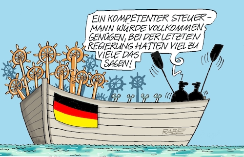 Cartoon: Steuermänner (medium) by RABE tagged ampel,ampelregierung,rot,grün,gelb,fdp,spd,grüne,rabe,ralf,böhme,cartoon,karikatur,pressezeichnung,farbcartoon,tagescartoon,inflation,einkommen,rente,rentenpaket,bruch,streit,neuwahlen,regierung,regierungsbildung,koalition,koalitionsgespräche,groko,boot,schiff,steurrad,steuermann,kapitän,ampel,ampelregierung,rot,grün,gelb,fdp,spd,grüne,rabe,ralf,böhme,cartoon,karikatur,pressezeichnung,farbcartoon,tagescartoon,inflation,einkommen,rente,rentenpaket,bruch,streit,neuwahlen,regierung,regierungsbildung,koalition,koalitionsgespräche,groko,boot,schiff,steurrad,steuermann,kapitän