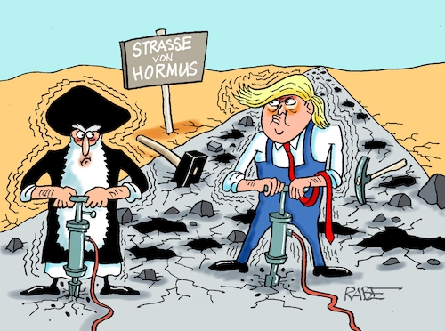 Cartoon: Straßenschäden (medium) by RABE tagged trump,donald,präsident,usa,mount,rushmore,rede,feiertag,rabe,ralf,böhme,cartoon,karikatur,pressezeichnung,farbcartoon,tagescartoon,denkmal,eigenlob,lügen,irankrieg,israel,friedensplan,hormus,iran,handelskrieg,blockade,seefahrtstraße,benzin,öltanker,zoll,straße,schlaglöcher,presslufthammer,trump,donald,präsident,usa,mount,rushmore,rede,feiertag,rabe,ralf,böhme,cartoon,karikatur,pressezeichnung,farbcartoon,tagescartoon,denkmal,eigenlob,lügen,irankrieg,israel,friedensplan,hormus,iran,handelskrieg,blockade,seefahrtstraße,benzin,öltanker,zoll,straße,schlaglöcher,presslufthammer