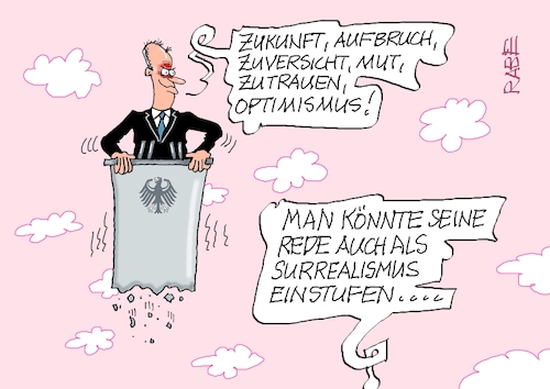 Cartoon: Surrealismus (medium) by RABE tagged merz,kanzler,koalition,union,spd,klingbeil,cartoon,karikatur,pressezeichnung,farbcartoon,tagescartoon,db,bahn,frühling,frühjahr,frühjahrsputz,ice,zug,blumenkasten,blumenkästen,esc,songcontest,surrealismus,rede,bundestag,optimismus,mut,zuversicht,zukunft,aufbruch,zutrauen,merz,kanzler,koalition,union,spd,klingbeil,cartoon,karikatur,pressezeichnung,farbcartoon,tagescartoon,db,bahn,frühling,frühjahr,frühjahrsputz,ice,zug,blumenkasten,blumenkästen,esc,songcontest,surrealismus,rede,bundestag,optimismus,mut,zuversicht,zukunft,aufbruch,zutrauen