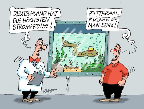 Cartoon: Zitteraal (medium) by RABE tagged merz,kanzler,koalition,union,spd,klingbeil,cartoon,karikatur,pressezeichnung,farbcartoon,tagescartoon,db,bahn,frühling,frühjahr,frühjahrsputz,ice,zug,blumenkasten,blumenkästen,esc,songcontest,strom,strompreis,deutschland,höchststand,aal,zitteraal,stromerzeugung,steuern,abgaben,merz,kanzler,koalition,union,spd,klingbeil,cartoon,karikatur,pressezeichnung,farbcartoon,tagescartoon,db,bahn,frühling,frühjahr,frühjahrsputz,ice,zug,blumenkasten,blumenkästen,esc,songcontest,strom,strompreis,deutschland,höchststand,aal,zitteraal,stromerzeugung,steuern,abgaben