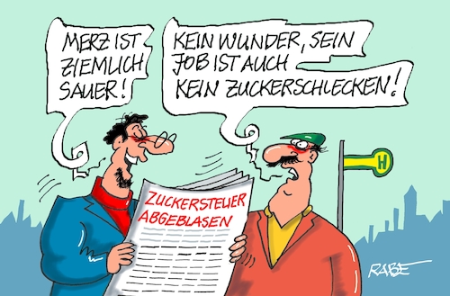 Cartoon: Zuckerschlecker (medium) by RABE tagged merz,kanzler,koalition,union,spd,klingbeil,cartoon,karikatur,pressezeichnung,farbcartoon,tagescartoon,db,bahn,frühling,frühjahr,frühjahrsputz,ice,zug,blumenkasten,blumenkästen,esc,songcontest,kanzleramt,zucker,zuckersteuer,absage,zuckerschlecken,süßes,süßigkeiten,limo,cola,merz,kanzler,koalition,union,spd,klingbeil,cartoon,karikatur,pressezeichnung,farbcartoon,tagescartoon,db,bahn,frühling,frühjahr,frühjahrsputz,ice,zug,blumenkasten,blumenkästen,esc,songcontest,kanzleramt,zucker,zuckersteuer,absage,zuckerschlecken,süßes,süßigkeiten,limo,cola