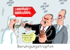 Cartoon: Armstütze (small) by RABE tagged landtagswahl,thüringen,septemper,cdu,afd,mario,voigt,bernd,höcke,tv,duell,fernsehduell,rabe,ralf,böhme,cartoon,karikatur,pressezeichnung,farbcartoon,tagescartoon,sachsen,ampel,sicherheitspaket,maßnahmepaket,migrationspolitik,asylpolitik,scholz,merz,umsetzung,solingen,messerangriff,wähler,michel,beruhigungstropfen,wahllokal