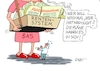 Cartoon: Bas Bauchladen (small) by RABE tagged merz,kanzler,koalition,union,spd,klingbeil,cartoon,karikatur,pressezeichnung,farbcartoon,tagescartoon,db,bahn,frühling,frühjahr,frühjahrsputz,ice,zug,blumenkasten,blumenkästen,esc,songcontest,rente,rentenreform,rentensystem,runderneuerung,bauchladen,michel,bärbel,bas
