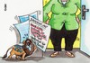 Cartoon: Bayernlöwe (small) by RABE tagged bayern,csu,seehofer,merkel,cdu,bundestagswahl,wahlprogramm,wähler,extraforderungen,wahlkampf,pkw,maut,hoeness,freilassung,steuerhinterziehung,staatsanwaltschaft,löwe,rabe,ralf,böhme,cartoon,karikatur,pressezeichnung,farbcartoon,mutti,kanzlerin,union,schwa