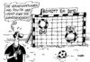 Cartoon: Boykott EM (small) by RABE tagged fußball em ukraine likaschenko boykott torwand torwandschiessen schiedsrichter merkel kanzlerin fifa haftbedingungen timoschenko barroso