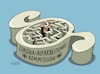 Cartoon: Corona Irrgarten (small) by RABE tagged spahn,maskenaffäre,untersuchungsausschuß,untersuchungskommission,bundesregierung,rabe,ralf,böhme,cartoon,karikatur,pressezeichnung,farbcartoon,tagescartoon,impfstoff,maßstab,aufarbeitung,paragraph,irrgarten,lineal