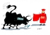 Cartoon: Das Rote Tuch (small) by RABE tagged merz,union,kanzler,fritze,koalition,spd,klingbeil,bundesregierung,rabe,ralf,böhme,cartoon,karikatur,pressezeichnung,farbcartoon,tagescartoon,trump,putin,krisen,tv,nachrichten,bvg,bundesverfassungsgericht,bundesverfassungsrichter,wahl,vertagung,sommerpause,stier,arena,torero,kandidatin,brosius,gersdorf