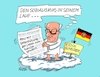 Cartoon: Fritze und Erich (small) by RABE tagged merz,groko,spd,union,posten,postenvergabe,rabe,ralf,böhme,cartoon,karikatur,pressezeichnung,farbcartoon,tagescartoon,schaufenster,deko,umbau,laden,ladenhüter,regierungsbildung,kanzler,wahlgang,wahldebakel,linke,hilfe,unterstützung,erich,honecker,sozialismus,ochs,und,esel,himmel,wolke,deutschland