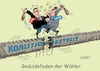 Cartoon: Geduldsfaden (small) by RABE tagged merz,union,kanzler,fritze,koalition,spd,klingbeil,bundesregierung,rabe,ralf,böhme,cartoon,karikatur,pressezeichnung,farbcartoon,tagescartoon,trump,putin,krisen,tv,nachrichten,waschmaschine,koalitionsstreit,ampel,ampelchaos,nerven,geduld,geduldsfaden,wähler,bürger