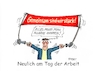 Cartoon: Gemeinsame Stärke (small) by RABE tagged merz,kanzler,koalition,union,spd,klingbeil,cartoon,karikatur,pressezeichnung,farbcartoon,tagescartoon,db,bahn,frühling,frühjahr,frühjahrsputz,ice,zug,blumenkasten,blumenkästen,erster,mai,maifeiertag,kampftag,demo,arbeit,transparent,einzelkämpfer,geschlossenheit