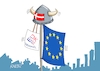 Cartoon: Gut behelmt (small) by RABE tagged merz,union,kanzler,fritze,koalition,spd,klingbeil,bundesregierung,rabe,ralf,böhme,cartoon,karikatur,pressezeichnung,farbcartoon,tagescartoon,eu,europa,ratsvorsitz,dänemark,flagge,fahne,fahnenmast,helm,hörnerhelm,wikinger,brüssel