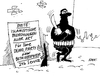Cartoon: Islamistische Bedrohung (small) by RABE tagged bedrohung,pegida,demo,islamisten,rabe,ralf,böhme,cartoon,karikatur,service,betriebsfeier,party,dresden
