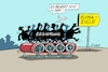 Cartoon: Klimaziele (small) by RABE tagged merz,union,kanzler,fritze,koalition,spd,klingbeil,bundesregierung,rabe,ralf,böhme,cartoon,karikatur,pressezeichnung,farbcartoon,tagescartoon,trump,putin,krisen,tv,nachrichten,waschmaschine,kohle,kohleausstieg,klimaziele,laufband,wegweiser