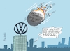 Cartoon: Meteoritenkatastrophe (small) by RABE tagged merz,kanzler,koalition,union,spd,klingbeil,cartoon,karikatur,pressezeichnung,farbcartoon,tagescartoon,bürokratie,verwaltung,beamte,modernisierung,monster,drachen,schwert,holzschwert,nägel,säge,rezession,wirtschaftslage,umsatz,umsatzeinbruch,stellenabbau,vw,volkswagen,meteorit,einschlag,meteoriteneinschlag,autobranche,autobauer,autoindustrie