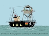 Cartoon: Minenjagdboot (small) by RABE tagged merz,kanzler,koalition,union,spd,klingbeil,cartoon,karikatur,pressezeichnung,farbcartoon,tagescartoon,db,bahn,frühling,frühjahr,frühjahrsputz,ice,zug,blumenkasten,blumenkästen,minenjagdboot,mittelmeer,irankrieg,absicherung,straße,von,hormus,mullahs,warnschüsse,rohöltanker,kriegsschiff,hormuseinsatz,militärschiff,beschuss