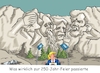 Cartoon: More Mount Rushmore (small) by RABE tagged trump,donald,präsident,usa,mount,rushmore,rede,feiertag,rabe,ralf,böhme,cartoon,karikatur,pressezeichnung,farbcartoon,tagescartoon,denkmal,eigenlob,lügen,irankrieg,israel,friedensplan,hormus